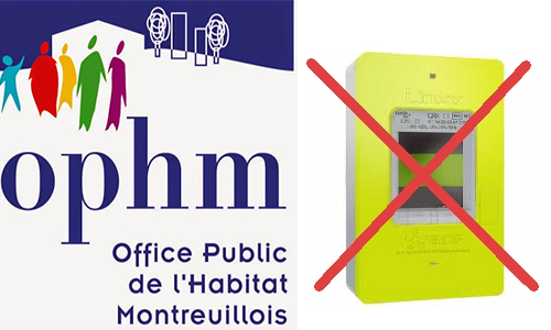 Locataires de l'OPH montreuillois, nous refusons les compteurs Linky