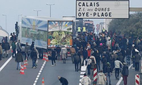 Contre le retour des migrants à Calais