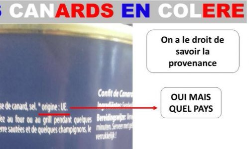 Identification claire sur le pays d'origine des produits transformés en France