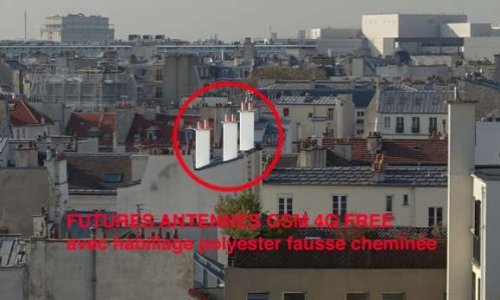 Non aux 3 antennes GSM 4G Free du 191 Faubourg Saint Antoine