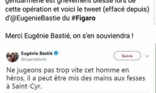 Pour des excuses publiques de la part de Eugénie Bastié