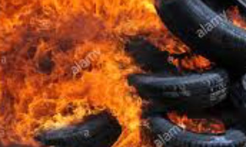 halte au pneu brul&eacute;