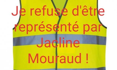 Refus d'&ecirc;tre repr&eacute;sent&eacute;s par Jacline Mouraud