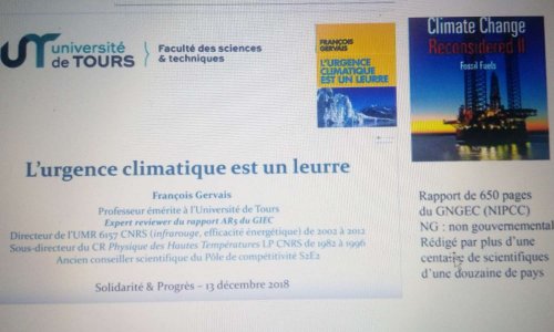 prise en compte du rapport climat GNGEC, experts climat indépendants