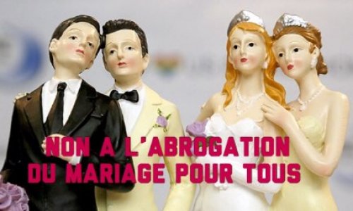 Contre l&rsquo;eventuelle abrogation du mariage pour tous