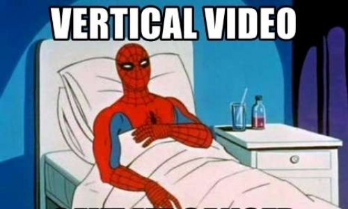 Interdicition des vidéos verticales sur internet