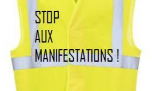 STOP MANIFESTATION GILET JAUNE