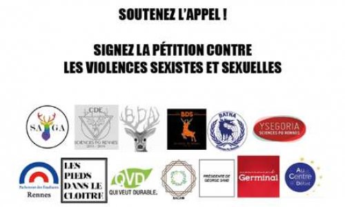 Appel inter-associatif de Sciences Po Rennes. Contre les violences sexistes et sexuelles !