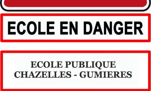 Pétition contre fermeture d'une classe à l'Ecole Chazelles Gumières