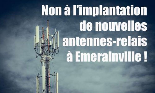 Non à l'implantation de nouvelles antennes-relais à Emerainville