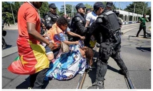 Justice pour Madame SUDAN MARIE CHRISTINE, Battue, Deshabillée Publiquement et Humiliée par des Manifestants sur la Place des Nations Unies à Génève le 29 Juin 2019
