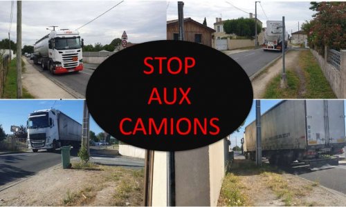 Pétition : Stop aux camions rue du Moulin de Conilh