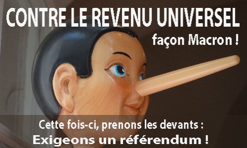 CONTRE LE “REVENU UNIVERSEL” FAÇON MACRON !