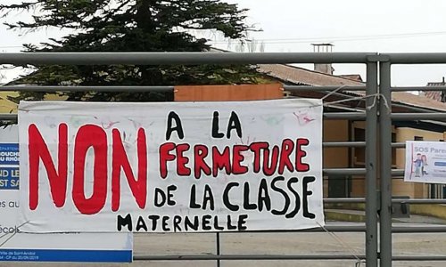 Non à la fermeture d'une classe de Maternelle à Saint-Andiol