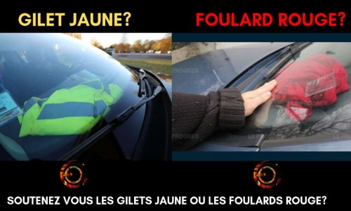 Soutenez-vous les Gilets Jaunes ou les Foulards Rouges ?