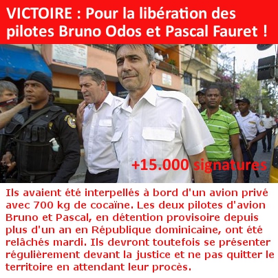 VICTOIRE : Pour la libération des pilotes Bruno Odos et Pascal Fauret !