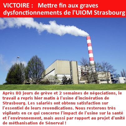 VICTOIRE :   Mettre fin aux graves dysfonctionnements de l'UIOM Strasbourg